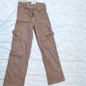 Abercrombie Kids Brown Cargo Jeans